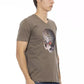 Trussardi Action Brown Cotton Men T-Shirt