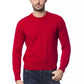 Billionaire Italian Couture Red Merino Wool Men Sweater