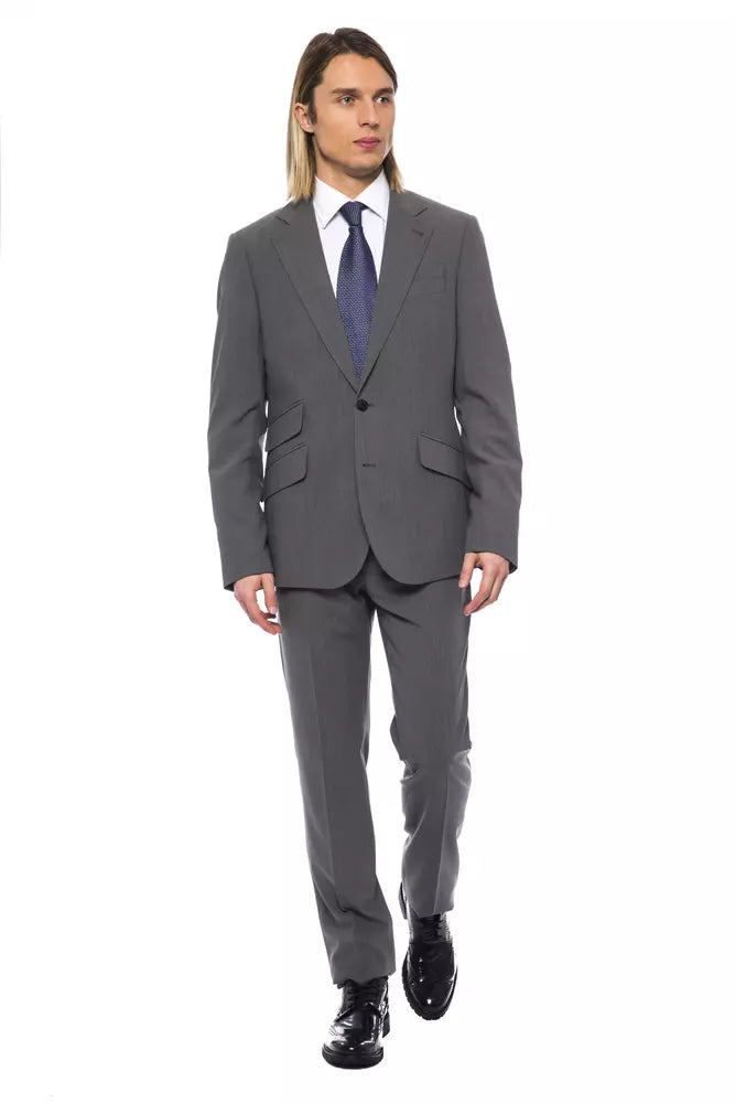 Billionaire Italian Couture Gray Wool Mens Suit