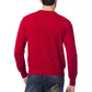 Billionaire Italian Couture Red Merino Wool Men Sweater