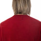 Billionaire Italian Couture Red Merino Wool Men Sweater