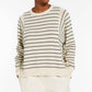 Weekend Natura Oversized Stripe Sweater In Black