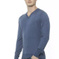 Billionaire Italian Couture Elegant Cashmere V-Neck Men's Sweater