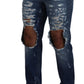 Dolce & Gabbana Chic Tattered Denim Pants for the Modern Man