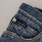 Dolce & Gabbana Chic Tattered Denim Pants for the Modern Man