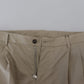 Dolce & Gabbana Stunning Beige Italian Cotton Trousers