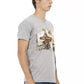 Trussardi Action Gray Cotton Men T-Shirt