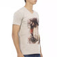 Trussardi Action Beige Cotton Men T-Shirt