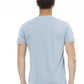 Trussardi Action Light Blue Cotton Men T-Shirt