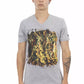 Trussardi Action Gray Cotton Men T-Shirt