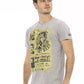 Trussardi Action Gray Cotton Men T-Shirt