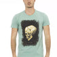 Trussardi Action Green Cotton Men T-Shirt