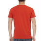 Trussardi Action Vibrant Red Round Neck Tee with Graphic Print