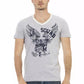 Trussardi Action Gray Cotton Men T-Shirt