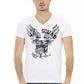 Trussardi Action White Cotton Men T-Shirt