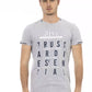 Trussardi Action Gray Cotton Men T-Shirt