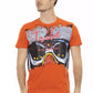 Trussardi Action "Orange Cotton Men T-Shirt"