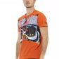 Trussardi Action "Orange Cotton Men T-Shirt"