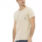 Trussardi Action Beige Cotton Men T-Shirt