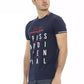 Trussardi Action Blue Cotton Men T-Shirt