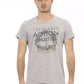 Trussardi Action Gray Cotton Men T-Shirt