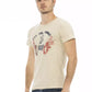 Trussardi Action Beige Cotton Men T-Shirt