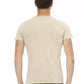 Trussardi Action Beige Cotton Men T-Shirt