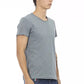 Trussardi Action Gray Cotton Men T-Shirt