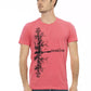 Trussardi Action Pink Cotton Men T-Shirt