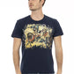 Trussardi Action Blue Cotton Men T-Shirt