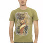 Trussardi Action Green Cotton Men T-Shirt