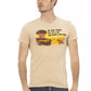 Trussardi Action Beige Cotton Men T-Shirt