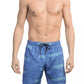 Bikkembergs Blue Polyester Men Swim Shorts