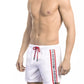 Bikkembergs White Polyamide Men Swim Short