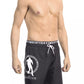 Bikkembergs Sleek Layered Swim Shorts with Logo Detail