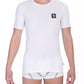 Bikkembergs White Cotton Men T-Shirt