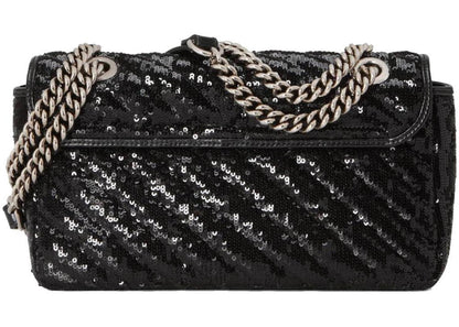 Gucci Gg Marmont Small Sequin Shoulder Bag