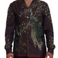 Dolce & Gabbana Elegant Silk Satin Men's Pajama Style Shirt