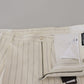 Dolce & Gabbana Elegant White Striped MainLine Trousers