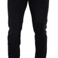 Dolce & Gabbana Sleek Black Cotton Blend Denim Pants