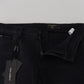 Dolce & Gabbana Sleek Black Cotton Blend Denim Pants