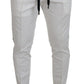 Dolce & Gabbana Elegant White Cotton Jogger Pants