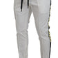 Dolce & Gabbana Elegant White Cotton Jogger Pants