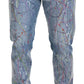 Dolce & Gabbana Exquisite Color Splash Denim Pants