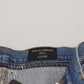 Dolce & Gabbana Exquisite Color Splash Denim Pants