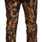 Dolce & Gabbana Golden Ash Cotton Denim Pants