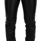 Dolce & Gabbana Elegant Black Agnello Trousers for Men