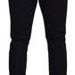 Dolce & Gabbana Elegant Black Silk Blend Denim Pants