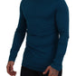 Dolce & Gabbana Elegant Blue Cotton Pullover Sweater