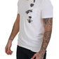 Dolce & Gabbana Elegant White Crewneck Cotton Silk Tee